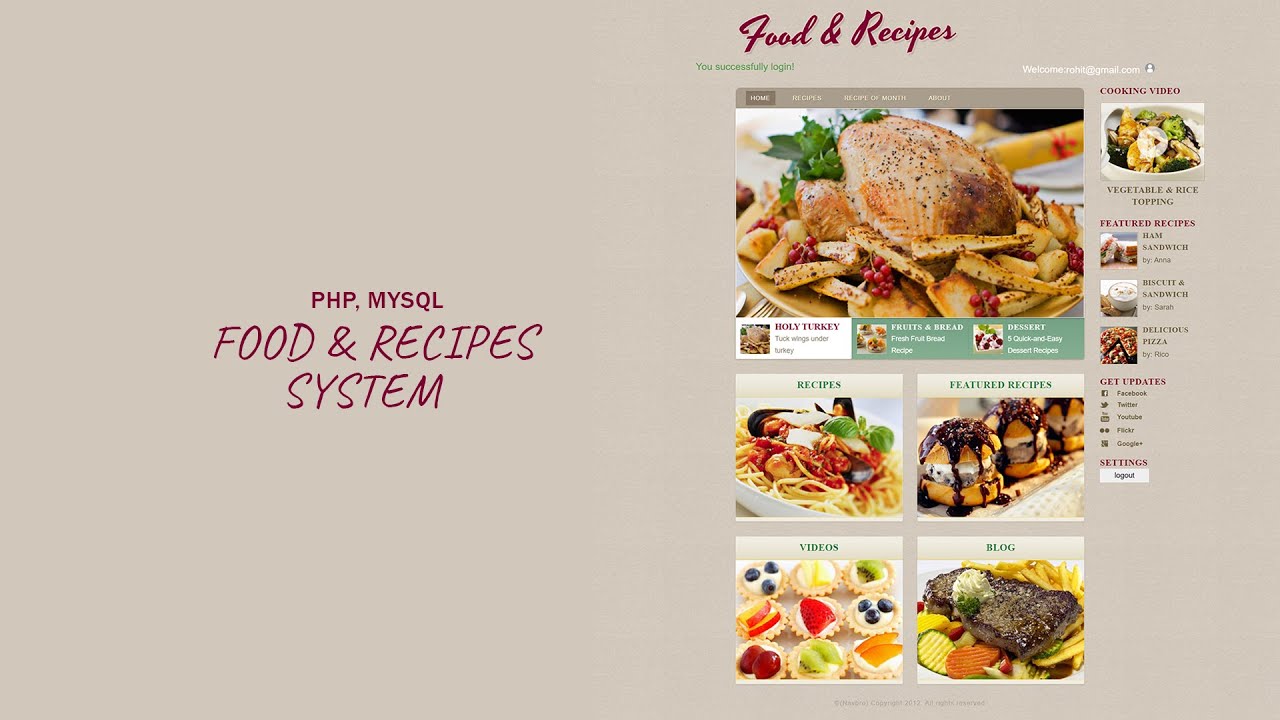 Food & Recipe System