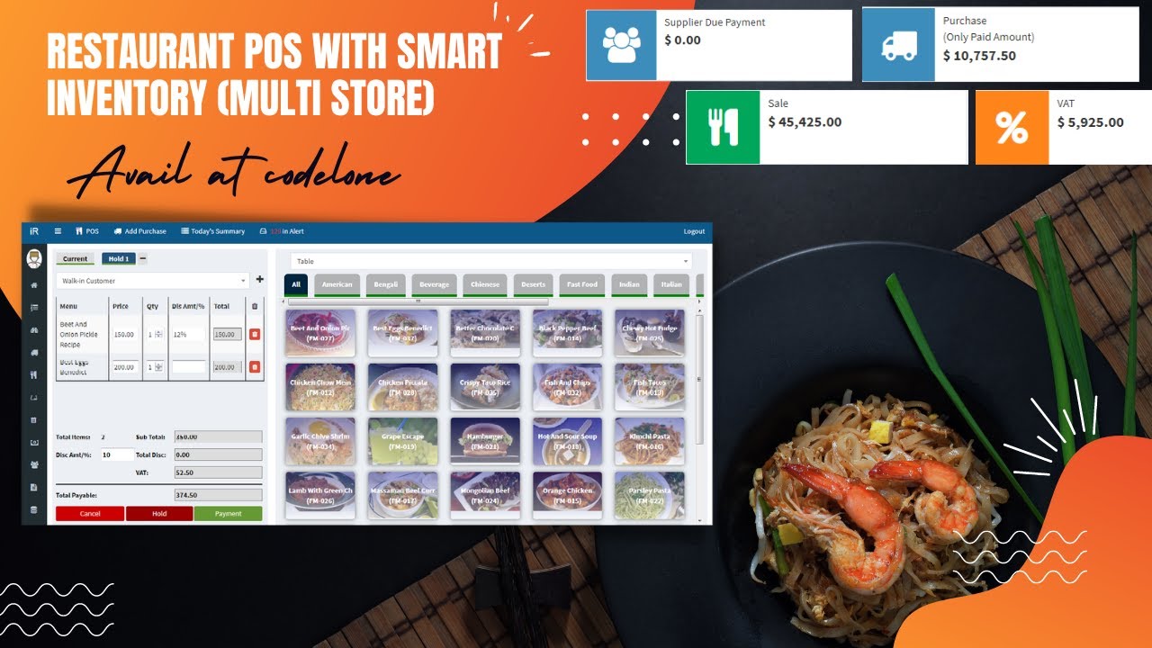 iRestora - Restaurant POS with Smart Inventory (Multi Store)