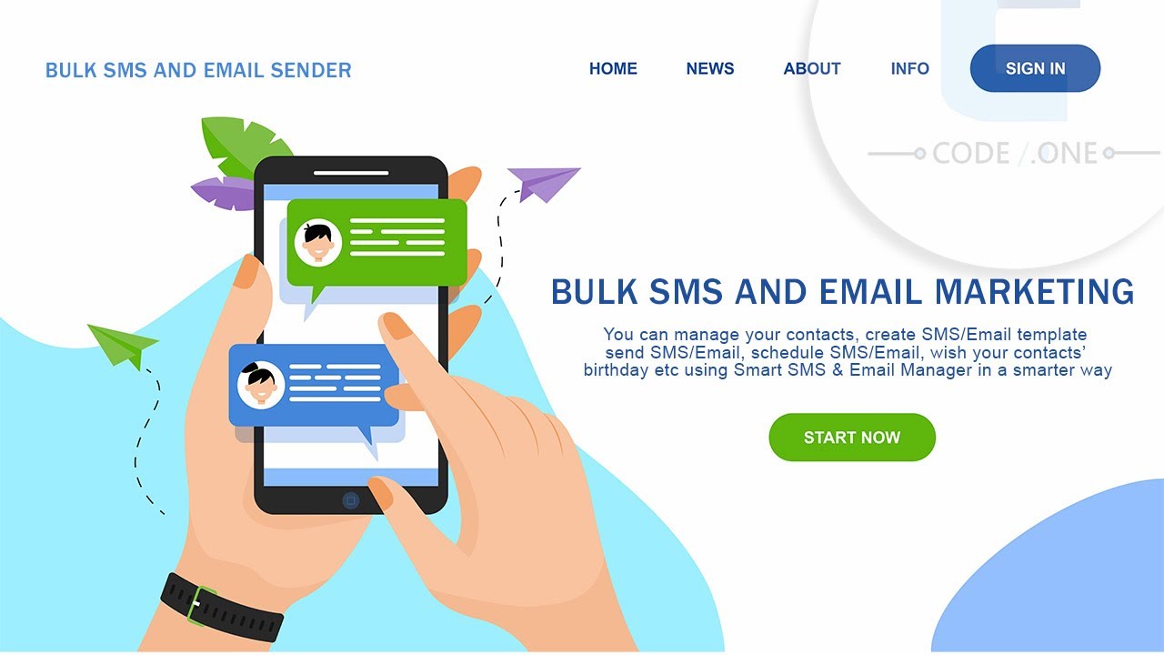 Bulk SMS and Email Sender